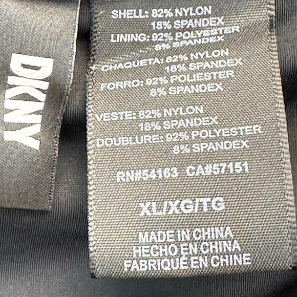 DKNY Shirred Waist Swim Skirt - Black - size XL - Picture 5 of 10